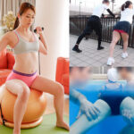 h_1386dinm00836│セクハラ三昧！美人フィットネス妻～むっちり肉感ボディから滴る汗…筋肉アスリートボディから溢れる愛液～52人8時間│人妻素人