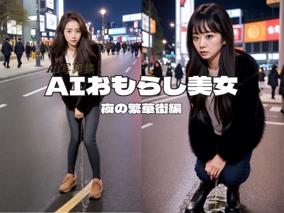 【人妻・主婦同人】AIおもらし美女〜夜の繁華街編〜│P-AI planning
