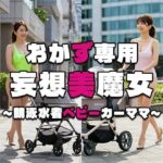 【人妻・主婦同人】【おかず専用】妄想美魔女〜競泳水着ベビーカーママ1〜│AI美魔女