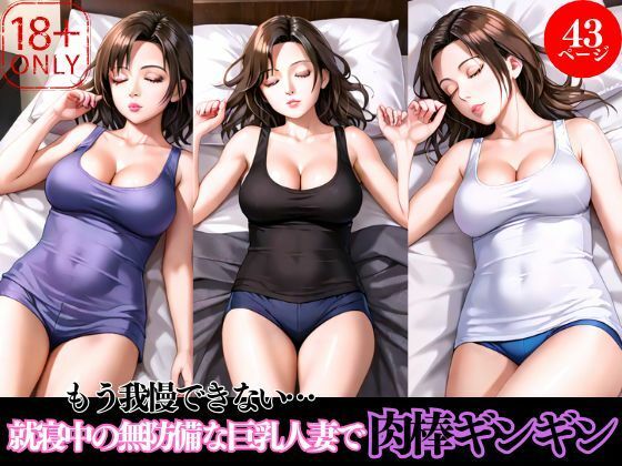 【人妻・主婦同人】もう我慢できない…就寝中の無防備な巨乳人妻で肉棒ギンギン│AIラブ4
