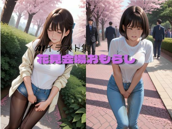 【人妻・主婦同人】花見会場おもらし イラスト版│P-AI planning