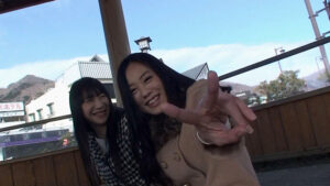 h_1724a056b00007│温泉ナンパ！開放的になったスレンダー美人の後輩ちゃんとお風呂場SEX│人妻素人